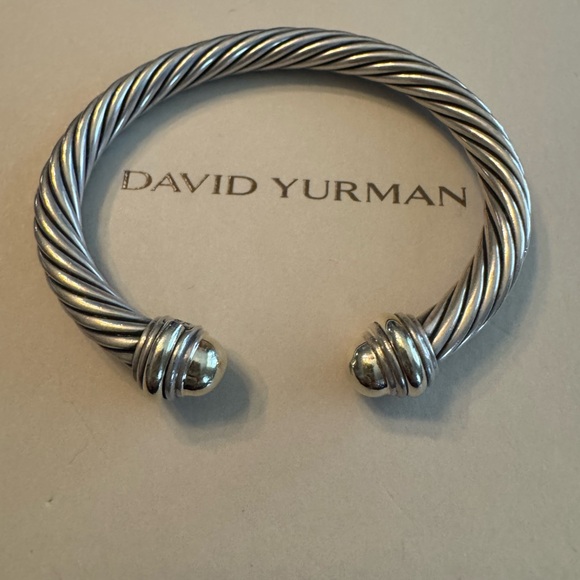 David Yurman Jewelry - David Yurman 7mm bracelet 585 14kt Gold Cable Cuff no dents ! Fits up to 7”